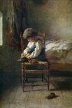 The Worker and His Children, 1892-Theophile Emmanuel Duverger-Framed Giclee Print