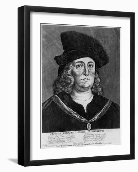 Theophrastus Bombastus Von Hohenheim Paracelsus, Swiss Alchemist and Physician, 16th Century-Wenceslaus Hollar-Framed Giclee Print