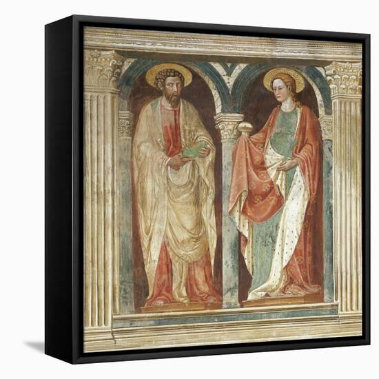 Theory of Saints, Fresco-Paolo Uccello-Framed Premier Image Canvas
