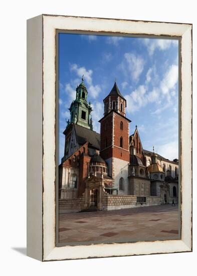 Ther Wawel Cathedral Tower and the Domes Above the Sigismund Chapel-null-Framed Premier Image Canvas