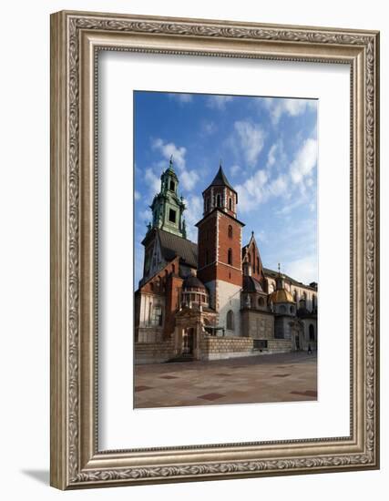 Ther Wawel Cathedral Tower and the Domes Above the Sigismund Chapel-null-Framed Photographic Print