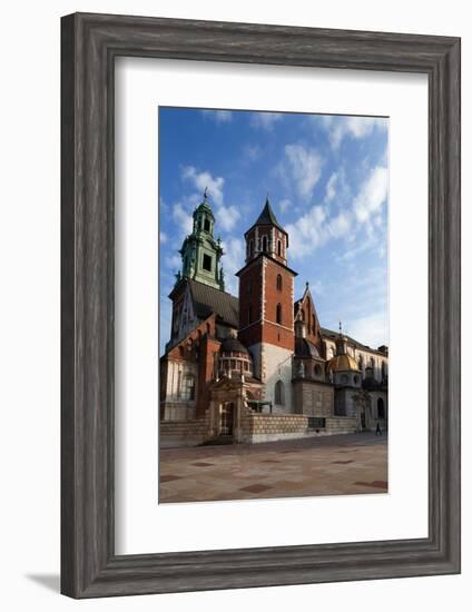 Ther Wawel Cathedral Tower and the Domes Above the Sigismund Chapel-null-Framed Photographic Print