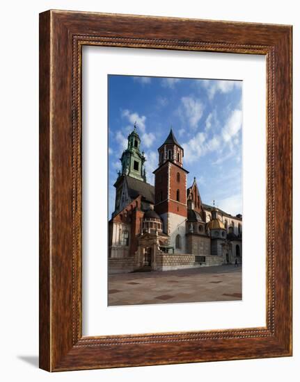 Ther Wawel Cathedral Tower and the Domes Above the Sigismund Chapel-null-Framed Photographic Print