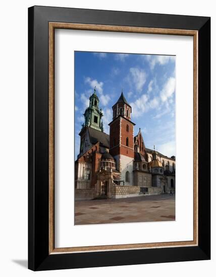 Ther Wawel Cathedral Tower and the Domes Above the Sigismund Chapel-null-Framed Photographic Print