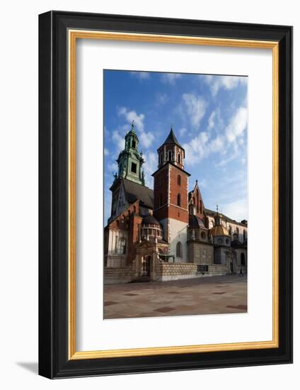 Ther Wawel Cathedral Tower and the Domes Above the Sigismund Chapel-null-Framed Photographic Print