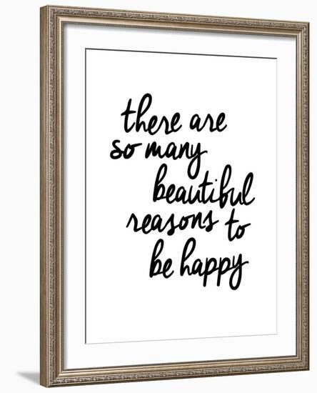 There Are So Many Beautiful Reasons To Be Happy-Brett Wilson-Framed Art Print