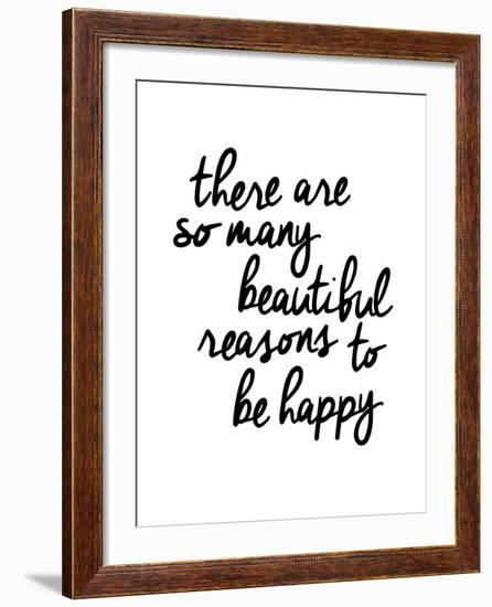 There Are So Many Beautiful Reasons To Be Happy-Brett Wilson-Framed Art Print