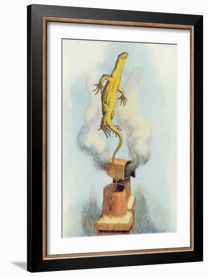 There Goes Bill!', Illustration from Alice in Wonderland by Lewis Carroll-John Tenniel-Framed Giclee Print