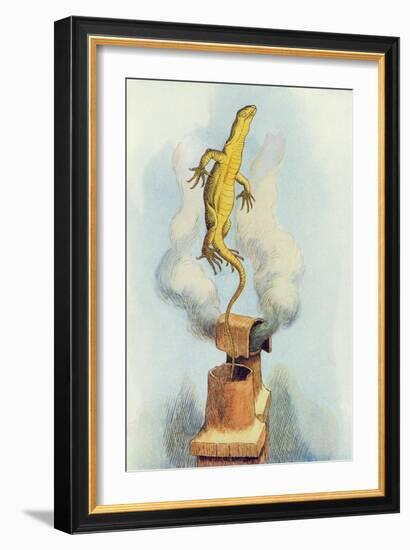 There Goes Bill!', Illustration from Alice in Wonderland by Lewis Carroll-John Tenniel-Framed Giclee Print