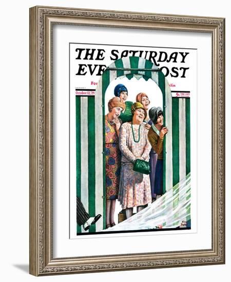 "There Goes the Bride," Saturday Evening Post Cover, October 12, 1929-Alan Foster-Framed Giclee Print