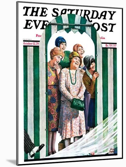 "There Goes the Bride," Saturday Evening Post Cover, October 12, 1929-Alan Foster-Mounted Giclee Print