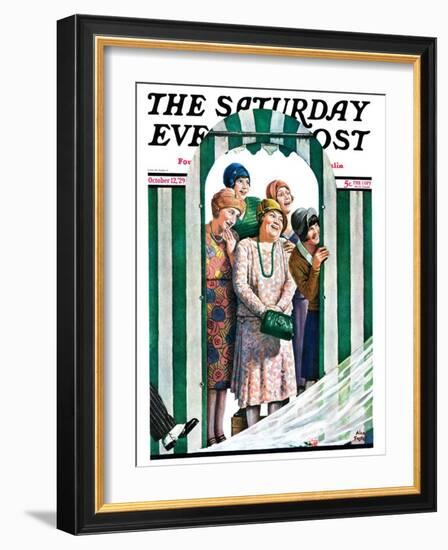 "There Goes the Bride," Saturday Evening Post Cover, October 12, 1929-Alan Foster-Framed Giclee Print