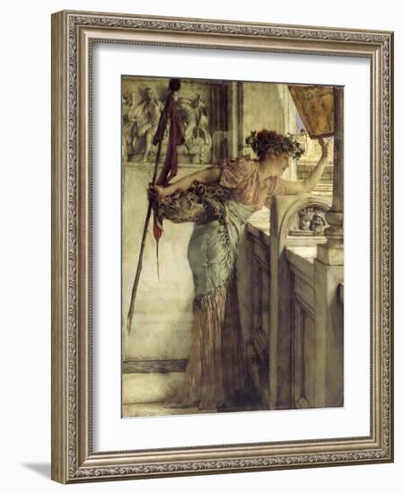 'There He Is!', 1875-Sir Lawrence Alma-Tadema-Framed Giclee Print