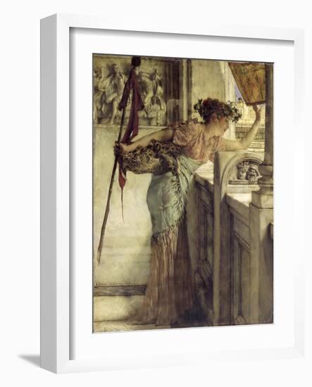 'There He Is!', 1875-Sir Lawrence Alma-Tadema-Framed Giclee Print