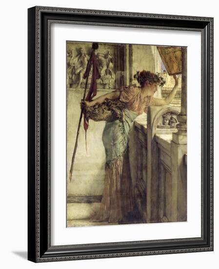 'There He Is!', 1875-Sir Lawrence Alma-Tadema-Framed Giclee Print