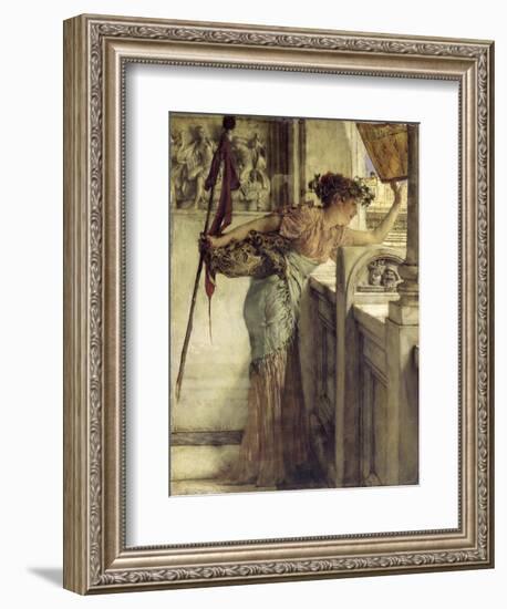 'There He Is!', 1875-Sir Lawrence Alma-Tadema-Framed Giclee Print