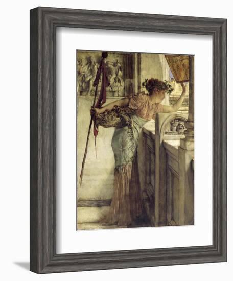 'There He Is!', 1875-Sir Lawrence Alma-Tadema-Framed Giclee Print