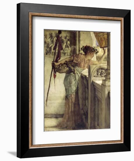 'There He Is!', 1875-Sir Lawrence Alma-Tadema-Framed Giclee Print