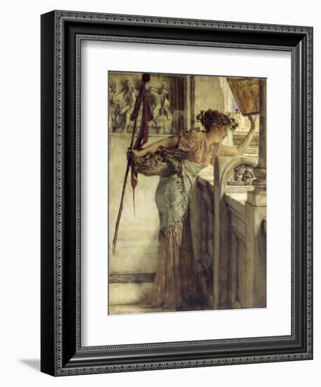 'There He Is!', 1875-Sir Lawrence Alma-Tadema-Framed Giclee Print