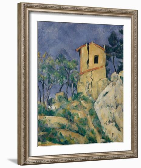 There House with Cracked Walls, 1892-1894-Paul Cézanne-Framed Art Print