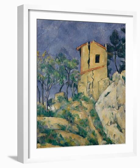 There House with Cracked Walls, 1892-1894-Paul Cézanne-Framed Art Print