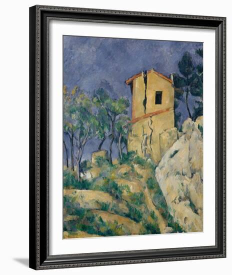 There House with Cracked Walls, 1892-1894-Paul Cézanne-Framed Art Print