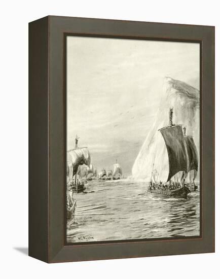 There Is a Tide in the Affairs of Men'-William Lionel Wyllie-Framed Premier Image Canvas