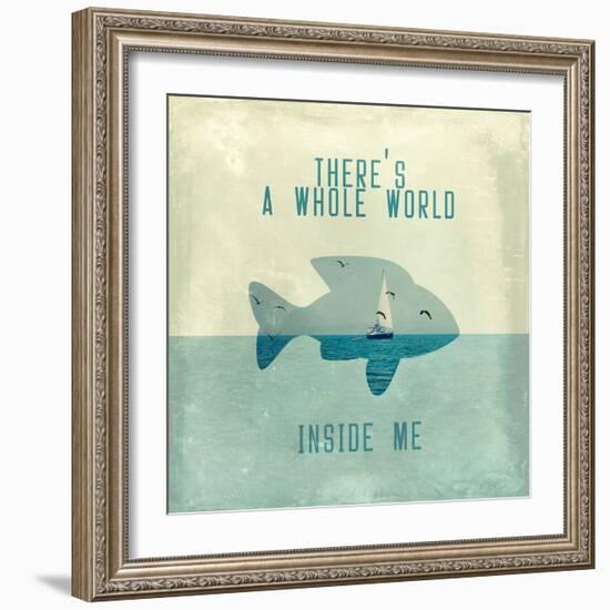 There Is A World Inside of Me-Paula Belle Flores-Framed Art Print