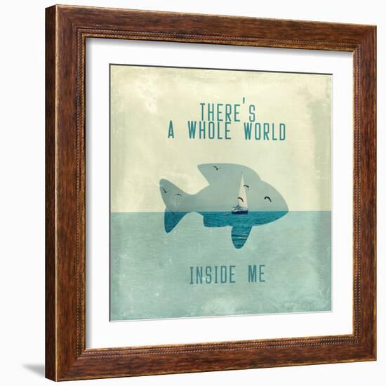 There Is A World Inside of Me-Paula Belle Flores-Framed Art Print