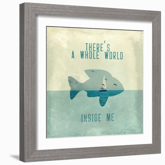 There Is A World Inside of Me-Paula Belle Flores-Framed Art Print