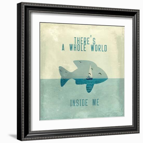 There Is A World Inside of Me-Paula Belle Flores-Framed Art Print