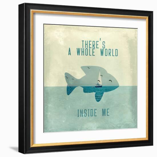 There Is A World Inside of Me-Paula Belle Flores-Framed Art Print