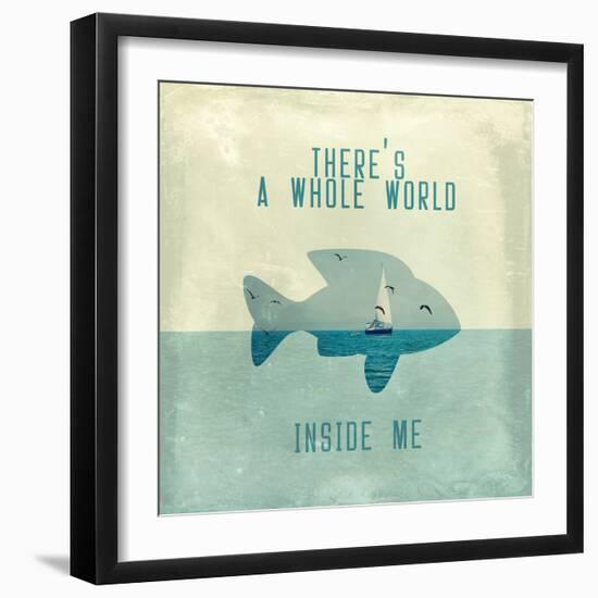 There Is A World Inside of Me-Paula Belle Flores-Framed Art Print