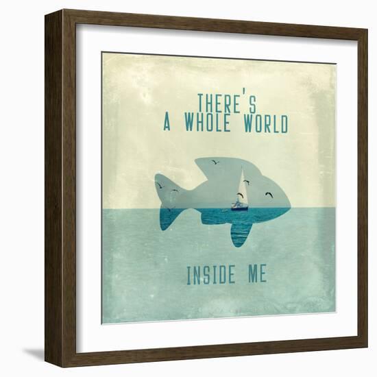 There Is A World Inside of Me-Paula Belle Flores-Framed Art Print