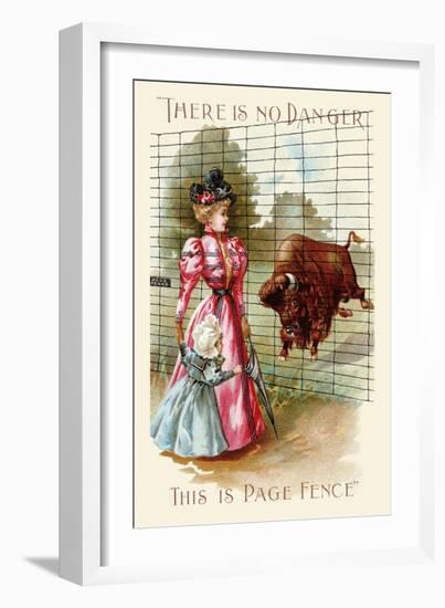 There Is No Danger, This Is a Page Fence-null-Framed Art Print