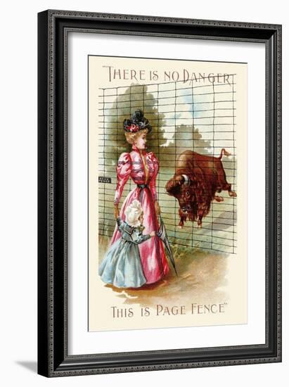 There Is No Danger, This Is a Page Fence-null-Framed Art Print