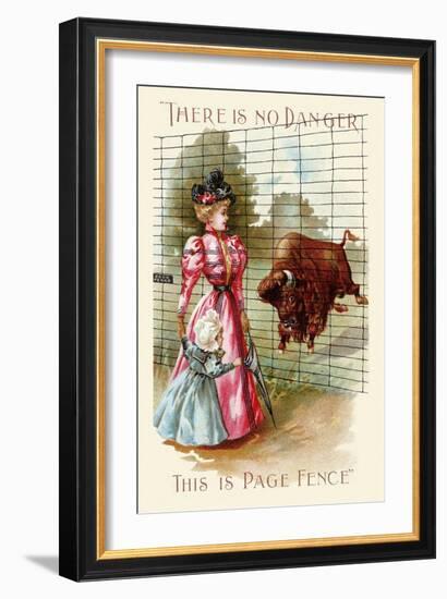 There Is No Danger, This Is a Page Fence-null-Framed Art Print