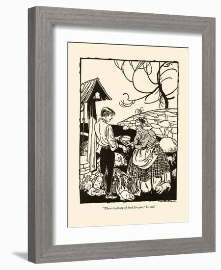 There Is Plenty Of Food For You-Frank Dobias-Framed Art Print