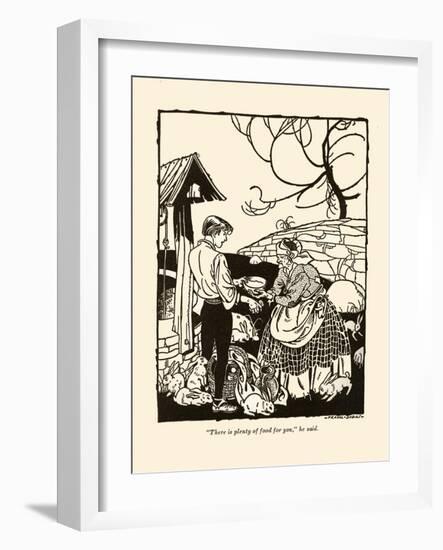 There Is Plenty Of Food For You-Frank Dobias-Framed Art Print
