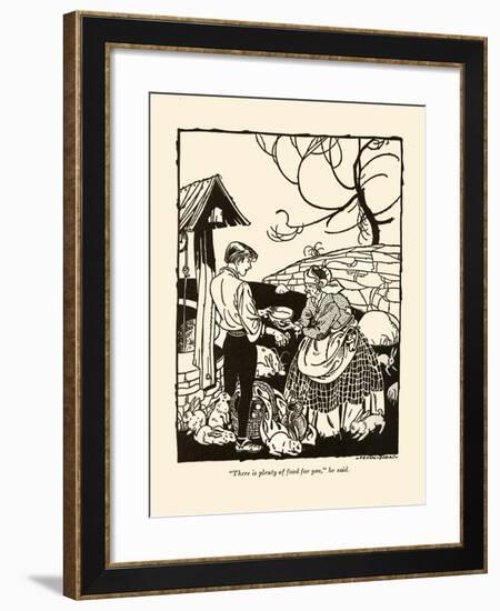 There Is Plenty Of Food For You-Frank Dobias-Framed Art Print