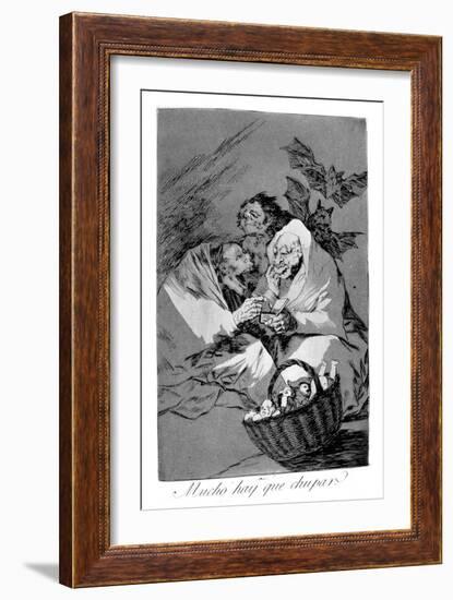 There Is Plenty to Suck, 1799-Francisco de Goya-Framed Giclee Print