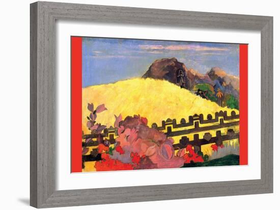 There Is the Temple-Paul Gauguin-Framed Art Print