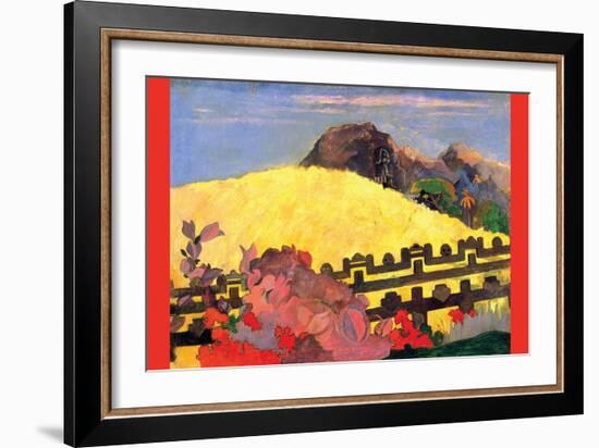 There Is the Temple-Paul Gauguin-Framed Art Print