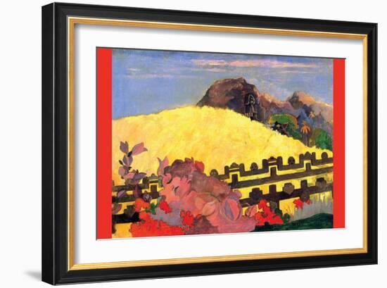 There Is the Temple-Paul Gauguin-Framed Art Print