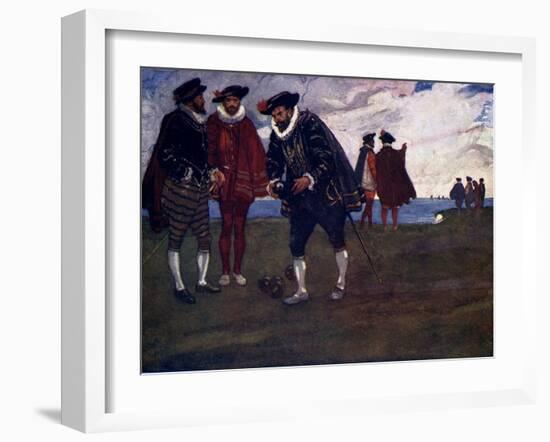 There Is Time to Finish the Game and Beat the Spaniards Too, Said Drake, 1588-AS Forrest-Framed Giclee Print