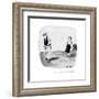 "There now, wouldn't it have been silly of me to concede that putt?" - New Yorker Cartoon-James Mulligan-Framed Premium Giclee Print