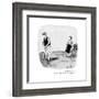 "There now, wouldn't it have been silly of me to concede that putt?" - New Yorker Cartoon-James Mulligan-Framed Premium Giclee Print