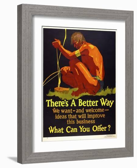 There's a Better Way-null-Framed Giclee Print