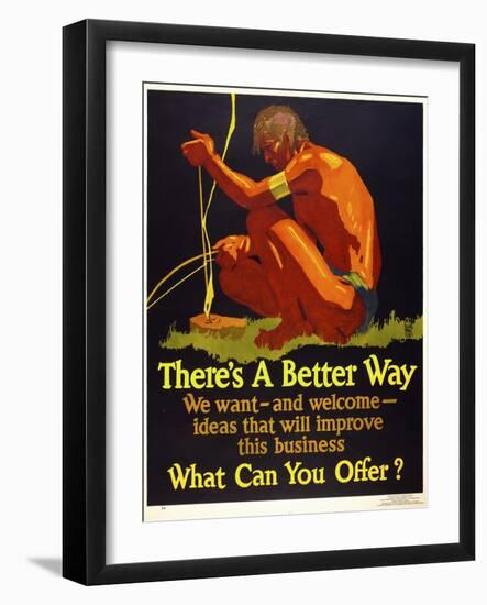 There's a Better Way-null-Framed Giclee Print