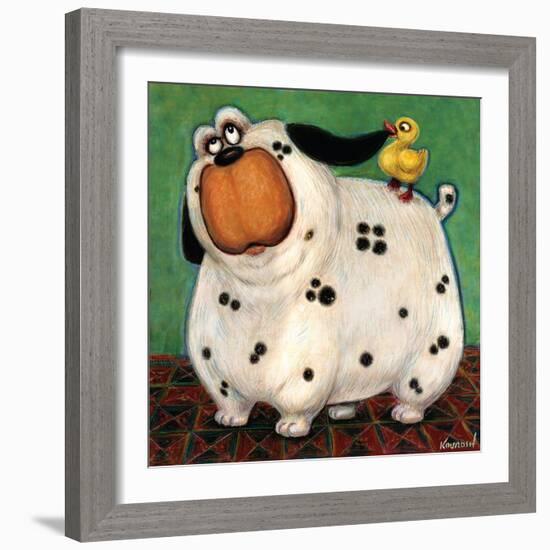 There's a Duck in My Ear-Kourosh-Framed Art Print